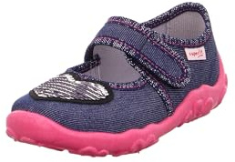 Superfit Mädchen Bonny Blau 8000 Hausschuh, Blau 8000, 37 EU