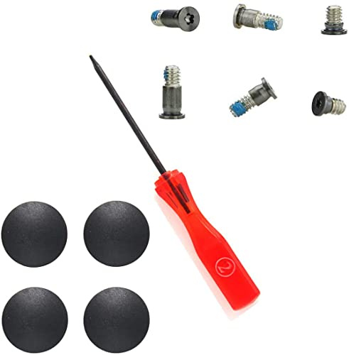 Padarsey Pentalobe Schrauben für die Unterseite + 4 Stück Gummifüße + Pentalobe-Schraubendreher kompatibel für MacBook Retina 13 Zoll A1708 (grau)