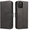 LOLFZ Wallet Case for iPhone 12, Case for iPhone 12 Pro, Vintage Leather Book Case with Card Holder Kickstand Magnetic Closure Flip Case Cover for iPhone 12 iPhone 12 Pro 6.1 inch - Black