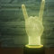 Jinson well 3D rock 'n' roll gesten Lampe optische Illusion Nachtlicht, 7 Farbwechsel Touch Switch Tisch Schreibtisch Dekoration Lampen mit Acryl Flat ABS USB Kabel Spielzeug