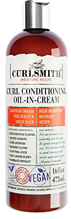 Curlsmith Curl Pflegeöl mit Creme – Natural Leave in einem Conditioner für lockiges und dickes Haar (474 ml)