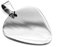 BlackAmazement Anhänger 316L Edelstahl Plektrum Plektron Gitarre Plättchen 500mm Lederband Halskette Silber Rose Gold Blau Schwarz Damen Herren (Silber ohne Kette)