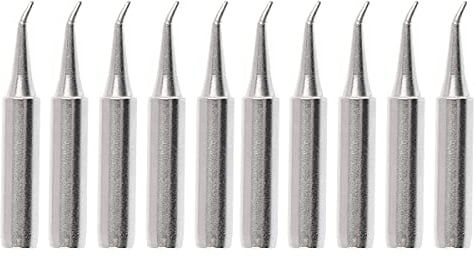 Saipor 10pcs Soldering Iron Tips, 900M-T Solder Welding Replacement Tip Kit for Hakko, Radio Shack, TENMA, ATTEN, Quick, Aoyue, Yihua Soldering Station (900M-T-IS)
