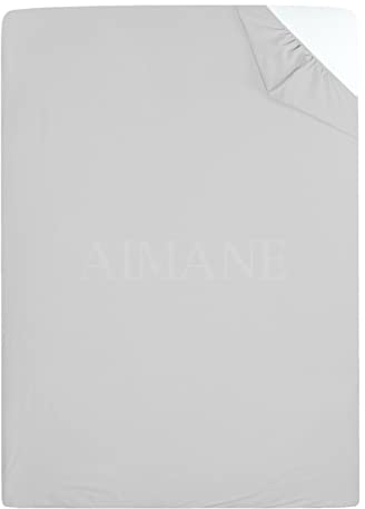 Pflegeleichtes Polycotton-Etagenbett-Spannbetttuch, 76 x 190 cm, perfekt für Etagenbetten, Wohnmobile, Gästebetten, Wohnwagen, kleines Einzelbett, silberfarben