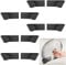 NiCoLa 10 Pcs Pan Lid Holders, Wall Mount Rack, Plastic