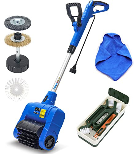 SICENXTOOLS Grout Cleaner Electric Brush For Cleaning Crevice and Surface on Tile Floor Paver Deck Flagstone