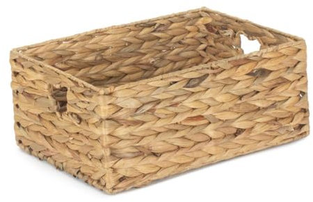 Red Hamper WH023/2 Water Hyacinth Medium Shallow Water Hyacinth Storage Basket