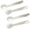 SunaOmni Lot de 4 cuillères à caviar classiques en nacre 12 cm