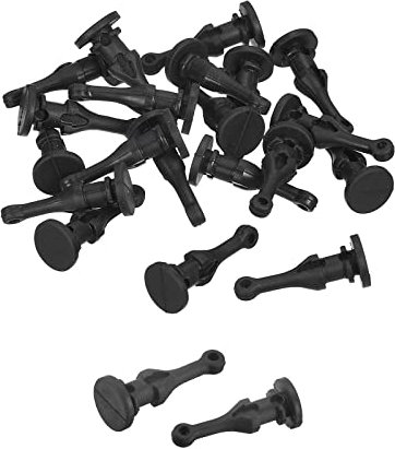 sourcing map Case Fan Mount Screws Silicone Reducing Noise Vibration Mounting Pin Rivet, 9mm x 22.7mm for PC Chassis Cooling Fans 20 Pcs