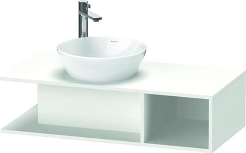 Duravit D-Neo, Waschtischunterbau wandhängend Compact, Breite 1000 x Tiefe 480mm, 1x offenes Fach seitlich rechts, DE491901818, Farbe: Weiß
