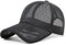 GEGEEN DOMOG Sommer-Baseballkappe für Herren Übergröße Mesh Laufmützen Atmungsaktive Outdoor Sport Schnell Trocknende Mütze, Schwarz, XL