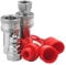 Beifenl Ensemble de coupleur hydraulique de coupleur de tracteur du ISO7241-1A de 3/8Inch NPT avec le capuchon anti-poussière