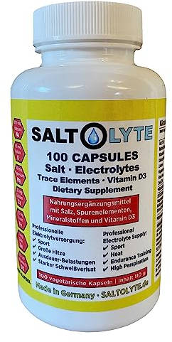 SALTOLYTE SALTOLYTE 100 Capsules Salt + Electrolyte Capsules with Sodium, Magnesium, Potassium, Calcium, Iron, Zinc, Vitamin D3