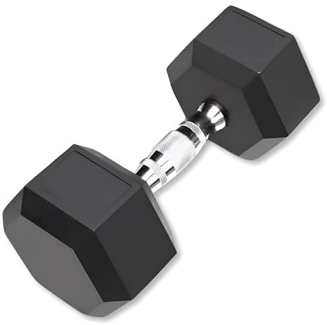 DONATIF - 7,5 kg Sechskant-Hanteln aus Gusseisen mit Gummibeschichtung, Gymnastikgewichte - Home Gym