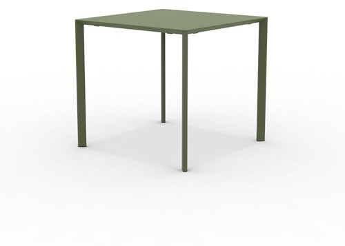 Mondo Viro Quadratischer Tisch Fox für den Garten, stapelbar, 80 x 80 cm, 75 h (Minze)