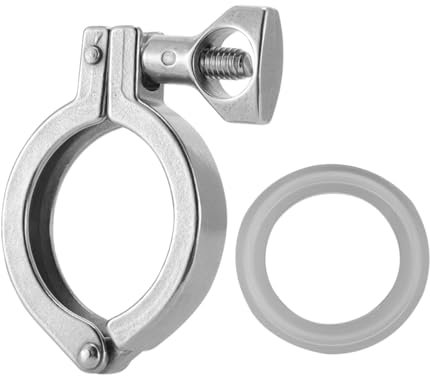 Hemobllo 3 Sätze Klemme tri clamp stainless steel senföle löl kosmetiktäschchen Schlauch Silikon rostfrei klemmbausteine Clip-Ins einzelne Nadel Rohrschelle Sushi Mutter Zubehör Kieselgel