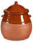 Tontopf mit Deckel - Stewpot Eintopf - Schmortopf Antike - Tongeschirrr Mittelalter - Wikinger - Topf aus Ton mit Deckel teilglasiert - Aufbewahrung Lebensmittel (8 L - 27 x 27 x 30 cm)