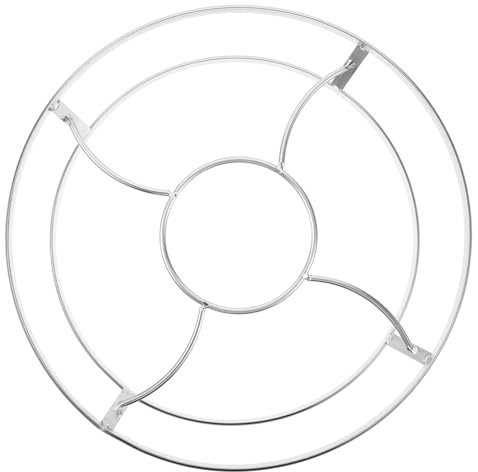 Amosfun Stainless Steel Steamer Rack Multi-function Household Pan Support Holder Reusable Kitchen Wok Holder Non-slip Countertop Steaming Rack for Kitchen Use