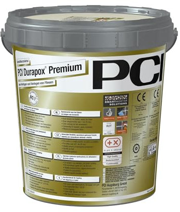 PCI Durapox Premium 5 kg Nr. 16 Silbergau 2K-Epoxidharz-Fugenmörtel Verfugen Verlegen Fliesen Sika