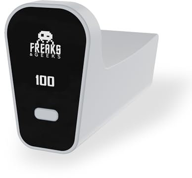 Freaks and Geeks - Batterie Externe pour Manette PS5 2500maH-câble Type C - Blanc