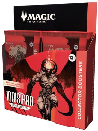 Magic: Magic The Gathering Innistrad Remasterizada Sobres de coleccionista, 12 sobres con 180 cartas de MTG