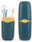 1 Stück Reise-Zahnbürstenbecher-Etui, Zahnbürsten-Reise-Etui, Zahnbürsten Etui Reise Set, tragbares Geschäftsreise-Zahnbürstenetui, tragbares Zahnbürsten-Etui aus PP, Kreativer Zahnputzbecher(Blau)