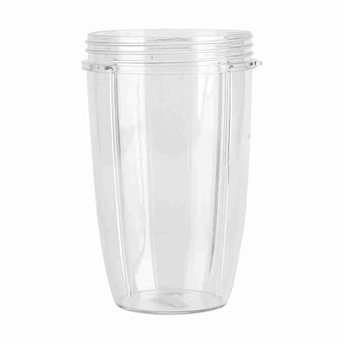 Vasos de Repuesto para Batidora Exprimidora, Vasos de Licuadora de 18/24/ Oz, Vaso con Tapa de Tarro, Piezas de Vaso Exprimidor, Reemplazo de Taza para Extractor de 900W (24 onzas)