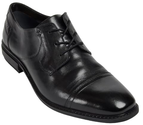 Pod Savage Mens Smart Shoes Black 12 UK