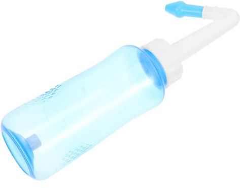 Beavorty Nasenspülflasche 300ml für Erwachsene mit Druckspülfunktion und Verstellbarem Wasserfluss aus Robustem Pp für Gründliche Nasenreinigung bei Nebenhöhlenproblemen