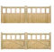 180 cm hoch Doppel-Holz-Gartentor Einfahrtstor für den Garteneingang, 180 cm x 390 cm x 5 cm
