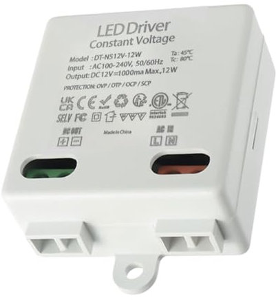 LED Trafo Mini 12V/DC,12V/DC 12W Mini LED Transformator,LED Driver - Gleichstrom Treiber,0-10W Mini Transforme2,LED Lampen Beleuchtungen Elektronischer Trafo