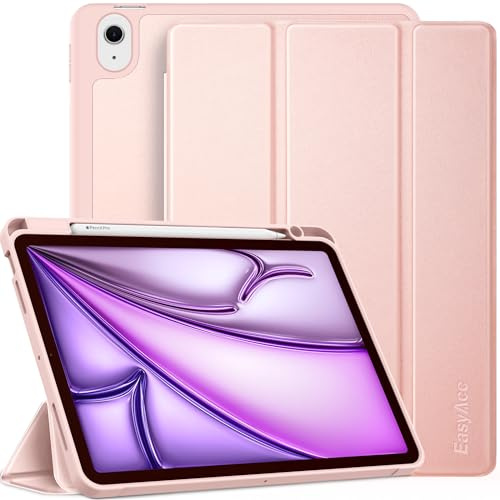 EasyAcc Coque pour iPad Air 11 M4/M3/M2, Air 5/4 10,9 avec Porte-Stylet