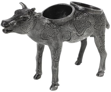 MAGICLULU Zinc Alloy Cow Bottle Stopper Stand Modern Wine Stopper Holder Display Rack Countertop Organizer for Wine Lovers Space-saving Decorative Desktop Storage