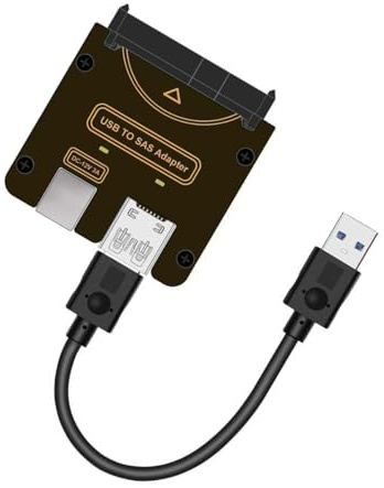 NGFF SFF-8482 SAS 29Pin to USB 3.0 5Gbps HDD Disk Drive Raid Adapter 5Gbps with Chipset and Power Port (Need 12V/3A Power Supply)