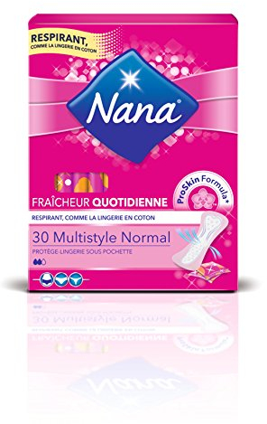 Nana Dailies Style Slipeinlage Multistyle – Slipeinlage, dünn und ultra-saugfähig, für alle Arten von Dessous – 30 Stück im Einzelbeutel