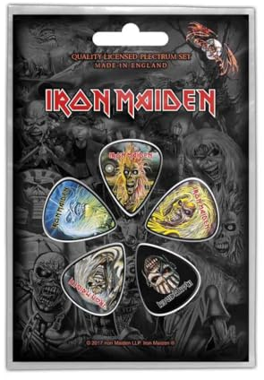 Générique Iron Maiden Lot de 5 Plectres Eddie