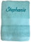 Krings Fashion Duschtuch 70 x 140 cm - Namen nach Wunsch auswählbar - Hochwertig Besticktes Handtuch - 100% Baumwolle - Einzigartiges Design - Mint-Stickfarbe wählbar