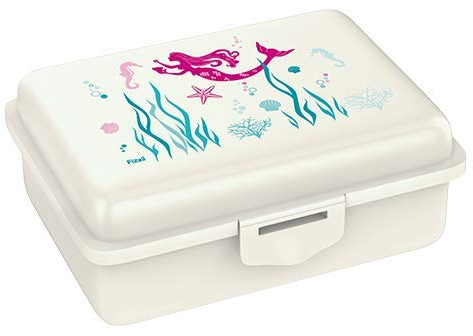 Fizzii Lunchbox (Inkl. Obst-/ Gemüsefach, schadstofffrei, spülmaschinenfest, Motiv: Meerjungfrau)