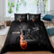 Guitar Duvet Cover Rock Music Themed Comforter Cover for Kids Boys Girls Teens Band Musical Instrument Black Skin-Friendly Microfiber Bedding Decor 3Pcs Bedspread Cover Double