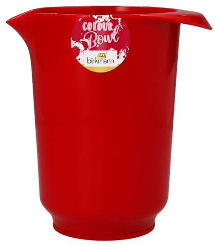 Birkmann, Rührbecher, Rot, 1,0 Liter, Melamin, kratzfest, standfest, nachhaltig