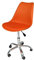 Sedia da Ufficio Girevole, Sedia da scrivania Arancione con rotelle MOD. Sally