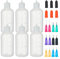 BENECREAT 6 Packung 100 ml Mehrzweck DIY Präzisionsspitzen Applikatorflaschen Set Nadelspitzen Quetschflaschen Für DIY Quilling, Hobbys Mit Acrylfarben, Ölerflasche