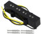 FLEOR Micro chevalet Alnico 5 JB Bass style ouvert Ton Vintage pour basse électrique style JB 4 cordes, noir
