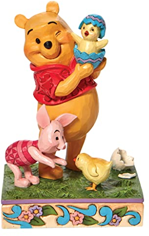 Enesco Figura Disney Winnie The Pooh Winnie The Pooh y Piglet con Pollitos, 6010103