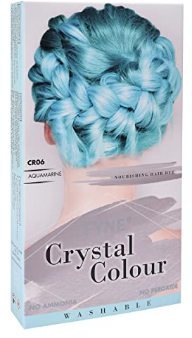 FYNE Crystal Color – semi-permanente Haarfarbe (Blau (Pastell) – Aquamarin)
