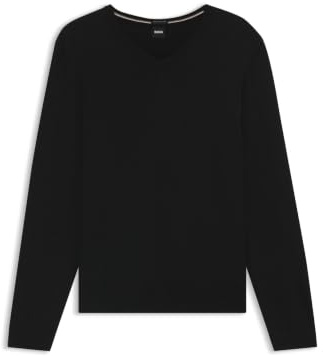 BOSS Herren Melba-P Pullover aus extrafeiner Merinowolle mit V-Ausschnitt