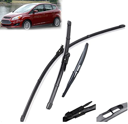 Scheibenwischer Teile Scheibenwischer Vorne Und Hinten Wischerblätter Set Für Ford Für C-Max Grand Für C-Max MK2 2010-2019 Windschutzscheibe Windschutzscheibe Fenster 2826 12