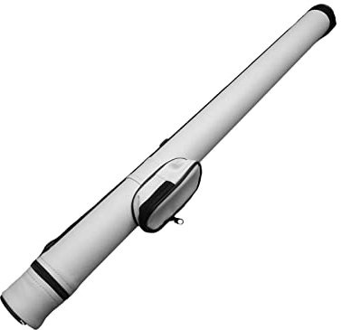harayaa Pool Queue Etui Billard Queue Etui Aufbewahrungstasche 1 Komplett 2 Stück Queue Tragetasche Weich Tragbar 2 Löcher Große Taschen für Spiele Sport Unis, Weiß