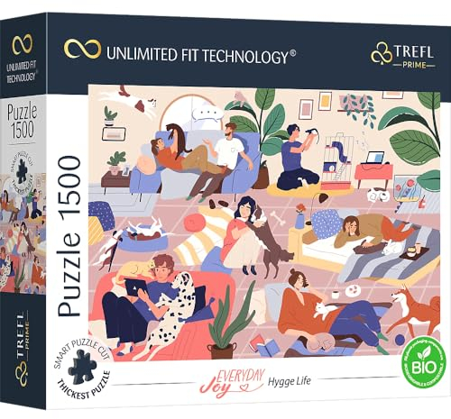 Trefl Prime - UFT Everyday Joy Puzzle: Hygge Life - 1500 Elemente - Dickste Pappe, Bio, Entspannend, Erholsam, Moderne Puzzles, Kreative Unterhaltung, Erwachsene und Kinder ab 12 Jahren