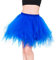 Homipooty Tütü Tüllrock Damen Petticoat Unterrock Rock Vintage Ballett Tanzrock Halloween Cosplay Kostüm Blau Tutu Übergröße
